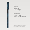 PITAKA Edge Series MagSafe Compatible Phone Case for iPhone 17 Pro / 17 Pro Max – Black/Blue