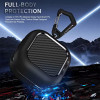 Carbon Fiber Protective Case for Samsung Galaxy Buds 4 / Buds 4 Pro with Keychain - Black
