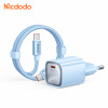Mcdodo Nano 65W GaN Charger with 240W USB-C to USB-C Cable – Light Blue