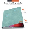 TORRAS iPad Pro 11 inch Case 2018, Slim Fit Folding Folio Case with Multiple Viewing Angles Stand, [iPad Pencil Pairing& Charging Friendly] Protective Smart Leather Cover-Auto Wake/Sleep-Mint