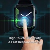 Whitestone Dome Glass for Apple Watch Series 7 & 8 (45mm) Tempered Glass Screen Protector [Liquid Dispersion Tech] With Case (Pack of 2) With Installation Kit