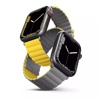 UNIQ Revix Reversible Magnetic Apple Watch Strap Series 1-10, SE/SE2 & Watch Ultra  49/45/44/46mm - Lemon (Yellow/Grey)