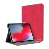 TORRAS iPad Pro 11 inch Case 2018, Slim Fit Folding Folio Case with Multiple Viewing Angles Stand, [iPad Pencil Pairing& Charging Friendly] Protective Smart Leather Cover-Auto Wake/Sleep-Red