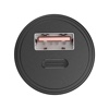 Choetech Dual USB QC 3.0 USB-A + PD 30W Type-C USB Fast Car Charger - Black  (TC0006)