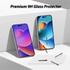 Whitestone Dome Glass for iPhone 14 Tempered Glass Screen Protector with UV Kit - Pack of 2