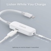 Anker 2-In-1 Audio & Lightning Charging Adapter 3.5mm Headphone Jack MFi-Certified - White