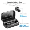 TOZO T12 Pro Wireless Bluetooth Earbud Qualcomm QCC3040 4 Mics CVC 8 Call Noise Cancelling, aptX Stereo,2500mAh Wireless Charging Case IPX8 Waterproof - Black