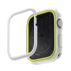 UNIQ Moduo Apple Watch Case with Interchangeable PC Bezel for Series 4/5/6/7/8/9 & SE/SE2 41/40MM - Frost (Lime/White)