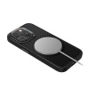 UNIQ Keva Magclick Magsafe Compatible Phone Case for iPhone 15 Pro Max - Carbon (Black)