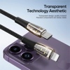 PD 20W Transparent USB C to Lightning Cable