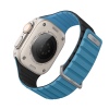 UNIQ Revix Evo Reversible Magnetic Apple Watch Strap for Series 1-10, SE/SE2 & Watch Ultra 49/45/44/46MM – Black / Blue