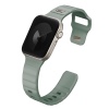Uniq Stride FKM Tough Rubber Apple Watch Strap for Series 1-10 & SE/SE2 - 41/40/42MM - Iceplant Green