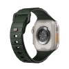 Uniq Stride FKM Tough Rubber Apple Watch Strap for Series 1-10, SE/SE2 & Watch Ultra - 49/45/44/46MM - Moss Green