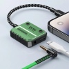 Plextone GS1 iPhone Lightning Splitter Adapter to 3.5mm Converter with PD 30W Fast Charge