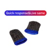 Plextone Nylon Mobile Gaming Finger Sleeve Sweat-Proof Finger Cover Non-slip Touch Screen - 2 Pack