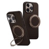 UNIQ Keva Air MagSafe Phone Case with GripFit Premium for iPhone 16 Pro Max – Brown