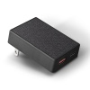 UNIQ VOTRE SLIM DUO USB C + USB A 20W Wall Charger (EU) - Charcoal (Black)