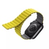 UNIQ Revix Reversible Magnetic Apple Watch Strap Series 1-10, SE/SE2 & Watch Ultra  49/45/44/46mm - Lemon (Yellow/Grey)
