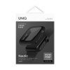 UNIQ Nautic Apple Watch Case with Curved Tempered Glass Screen Protector for Series 7/8/9 45MM - Midnight Black