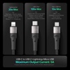 100W 3in1 USB-C to USB-C + Lightning + Micro USB Fast Charging Cable