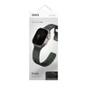 Uniq Stride FKM Tough Rubber Apple Watch Strap for Series 1-10, SE/SE2 & Watch Ultra - 49/45/44/46MM - Moss Green