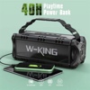 W-KING D8 50W Wireless Bluetooth Speakers with Deep Bass, IPX6 Waterproof Outdoor Speaker with HD Stereo Sound/Wireless Two Pairing/2-Equalizer/Power Bank/40H Playtime/TF Card/AUX/NFC
