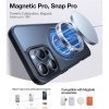 Torras Ostand R Fusion Series MagSafe Compatible Case for iPhone 16 Pro Max – Black