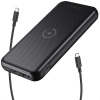 Choetech 10000mAh PD20W Fast Charging Power Bank with Qi 10W Wireless Charger+ 0.5m Type C to C Cable - Black -  B650