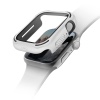 UNIQ TORRES Watch Case with Tempered Glass Screen Protector for Apple Watch Series 1-6 & SE (44MM) - Dove (White)