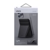 UNIQ LYFT Magnetic Snap - On Stand And Card Holder for Phone - Ink Black