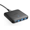 Anker USB C Charger, 65W 4 Port PIQ 3.0 & GaN Fast Charger Adapter, PowerPort Atom III Slim Wall Charger with a 45W USB C Port, for MacBook, USB C Laptops, iPad Pro, iPhone, Galaxy, Pixel - Black
