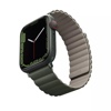 UNIQ Revix Reversible Magnetic Apple Watch Strap for Series 1-10 & SE/SE2  41/40/42mm - Pine (Green/Taupe)