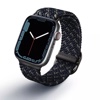 UNIQ Aspen Designer Edition Braided Apple Watch Strap for Series 1-10 SE/SE2  45/44/46mm - Obsidian Blue