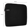 Amazon Basics 14-Inch Laptop Sleeve, Protective Case with Zipper – Black