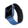 UNIQ Revix Reversible Magnetic Apple Watch Strap for Series 1-10, SE/SE2 & Watch Ultra 49/45/44/46MM - Caspian (Blue/Black)
