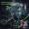 Plextone RX3 PLUS Type-C Interface In-ear Wired Game Earphones Pluggable Mic RGB Light Effect - Green