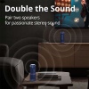 Tronsmart T7 Portable Bluetooth Speakers with 30W 360° Surround Sound, Bluetooth 5.3, Enhanced Bass, Wireless Stereo Pairing, Custom EQ via APP, IPX7 - Blue