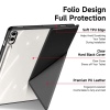 Dux Smart Folio Case with Pencil Holder for Samsung Tab S10 Plus/S9 Plus/S9 FE Plus - Black