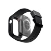 UNIQ MONOS 2-IN-1 Apple Watch Strap With Hybrid Case for Series 4/5/6/7/8/9 & SE/SE2 45/44MM - Midnight (Black)
