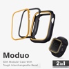 UNIQ MODUO Tough Modular Case for Apple Watch Series 4/5/6/7/8/9 SE/SE2 45/44MM - Midnight (Black/Mustard)