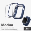 UNIQ MODUO Tough Modular Case for Apple Watch Series 4/5/6/7/8/9 SE/SE2 45/44MM – Marine (Blue/Grey)