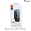 Spigen Bundle Pack for iPhone 14 Pro Max 6.7inch (Crystal Flex Case + Glass.tR Screen Protector + PowerArc 20W Charger) - ASE05406