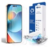 Whitestone Dome Glass for iPhone 14 Pro Tempered Glass Screen Protector with UV Kit - Pack of 2