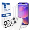 Whitestone Dome EZ with Cam for iPhone 14 Plus EZ Glass Screen Protector with Jig & Camera Protector - 3 Pack
