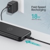 Choetech 10000mAh PD20W Fast Charging Power Bank with Qi 10W Wireless Charger+ 0.5m Type C to C Cable - Black -  B650