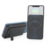 Choetech 10,000mAh MagSafe Compatible Magnetic Wireless Charger Power Bank With Phone Holder – B651 – Black
