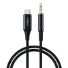 Choetech USB Type-C to 3.5mm 1m Audio Cable for Phones with Type-C Audio Output Model  (AUX006) - Black
