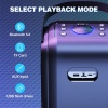 W-KING T9 80W Loud Bluetooth Speakers with Subwoofer, Portable Outdoor Wireless Speaker  with Mega Deep Bass, Huge 105dB Sound, Mixed Color Lights, 24H Play, AUX, USB Play, TF Card