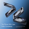 Aimo Series Phone Case for Samsung Galaxy Flip 5 - Transparent Black
