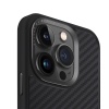 UNIQ Keva Magclick Magsafe Compatible Phone Case for iPhone 15 Pro – Carbon (Black)